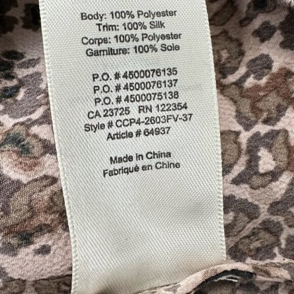 ARITZIA Wilfred Off Shoulder Animal Print Promener Blouse S - Picture 5 of 5